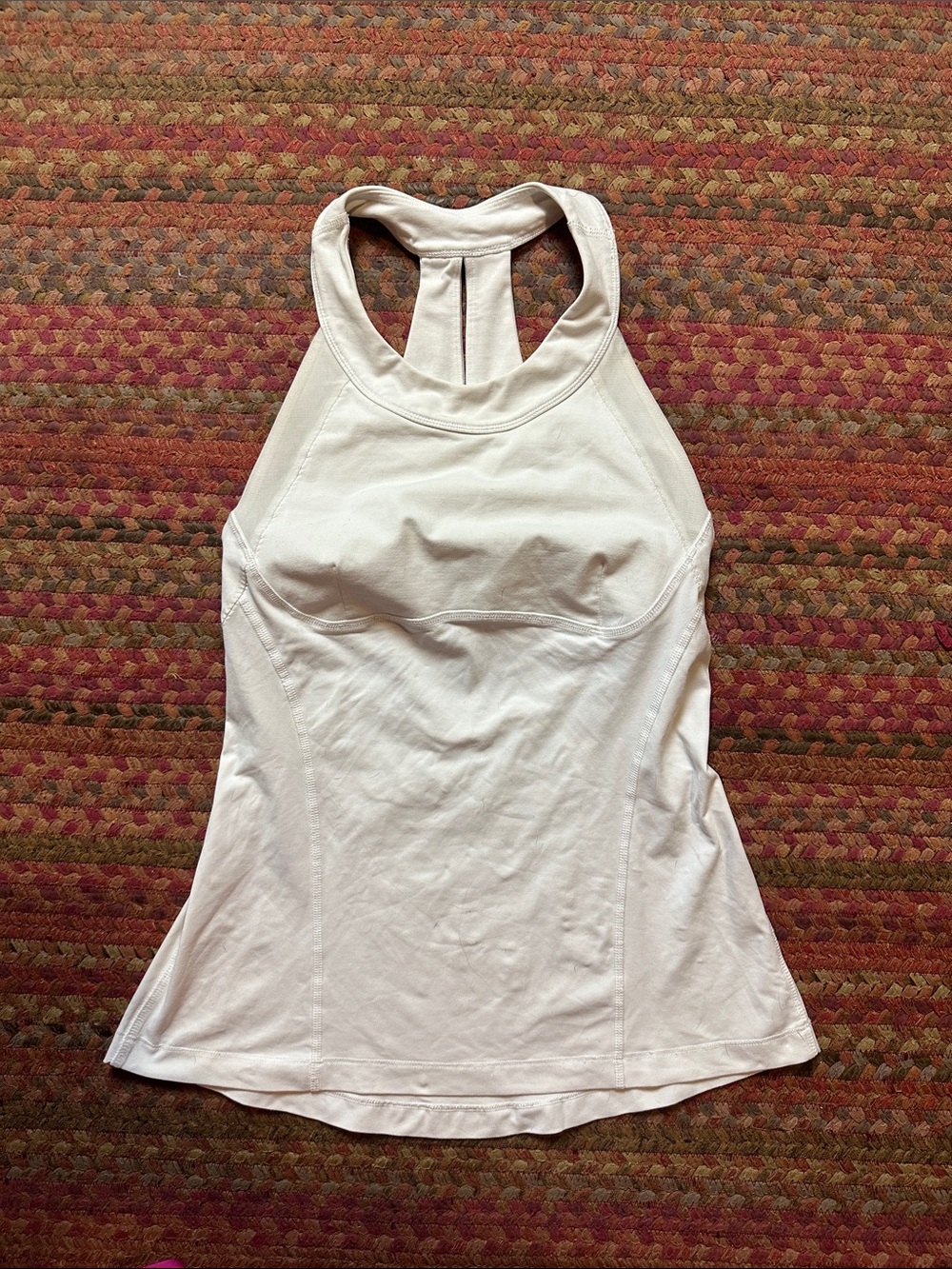 lululemon athletica Cream Racerback Tank Top